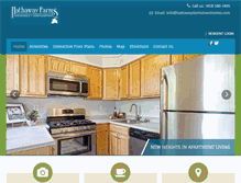 Tablet Screenshot of hathawayfarmstownhomes.com